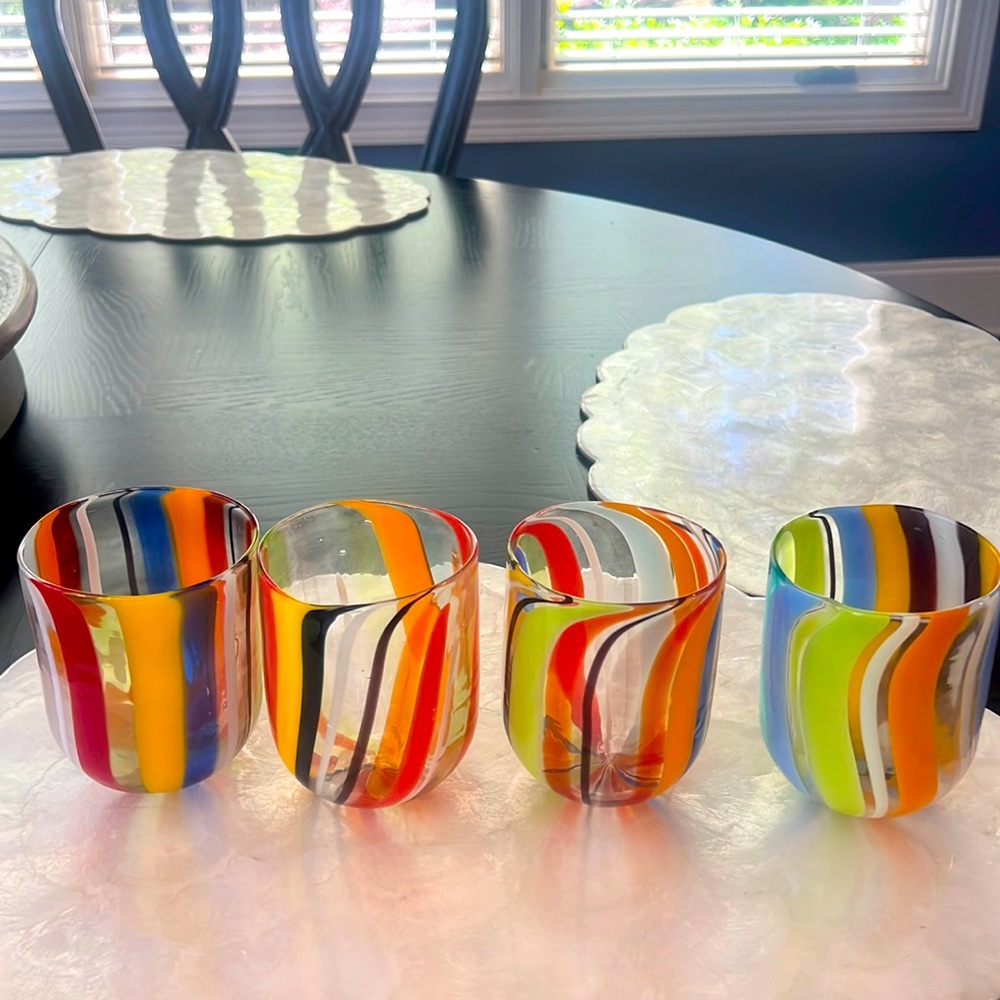 Murano Glass Drinking Tumblers 4